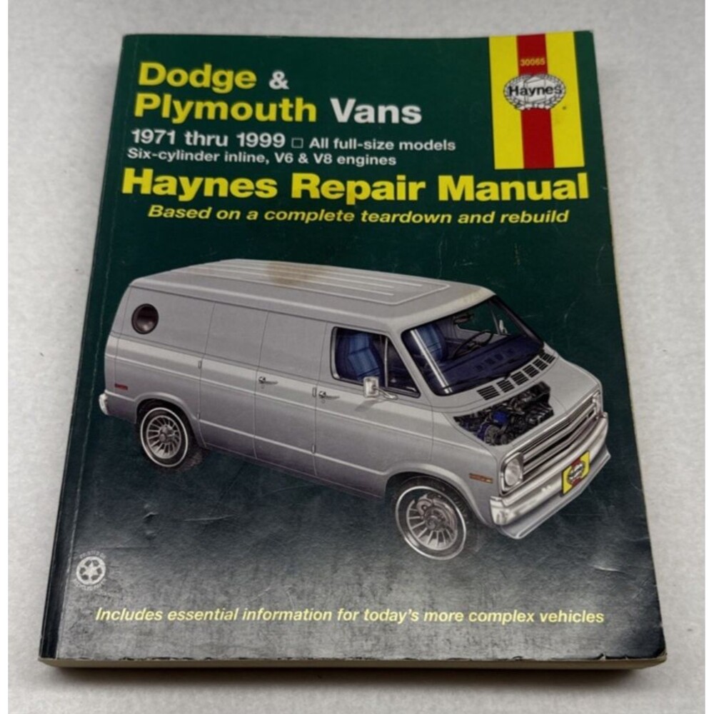 Haynes Dodge Plymouth Vans Repair Manual 30065 B-Series Ram Van 1971-1999